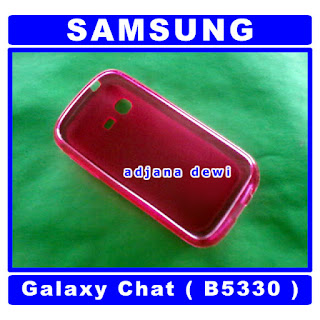 ( 1183 ) Jual Case Samsung Galaxy Chat B5330 Merah Silikon Soft Jelly Cover Aksesories Handphone