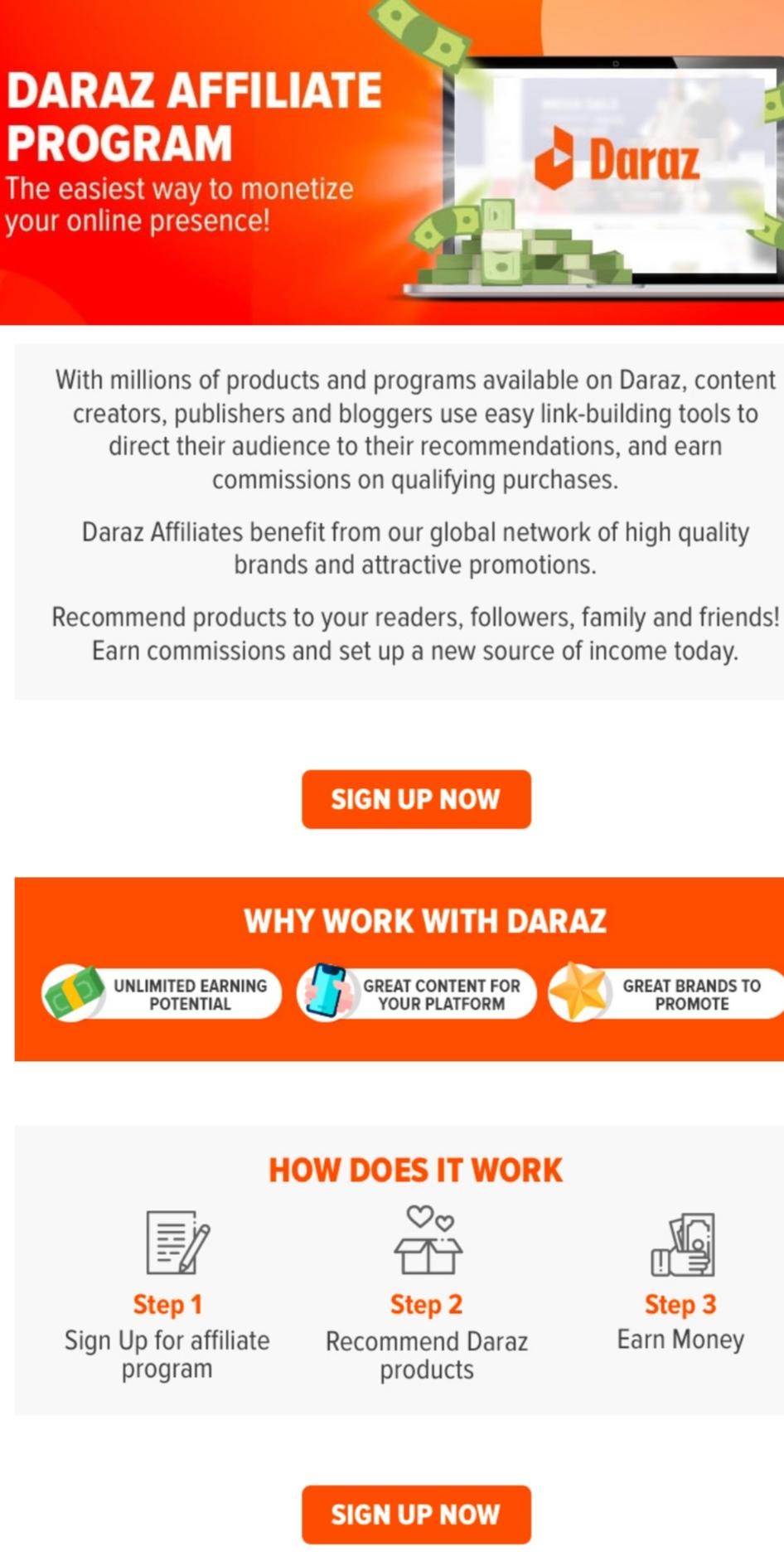 Daraz is a Pakistani-based e-commerce store. Which has been going on for many years in Pakistan. You can earn money by taking advantage of Daraz's affiliate program.
