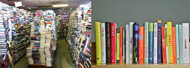 Book stacks and Book shelf