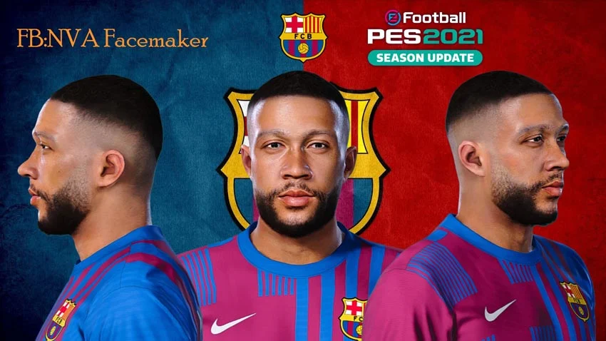 Memphis Depay Face For eFootball PES 2021