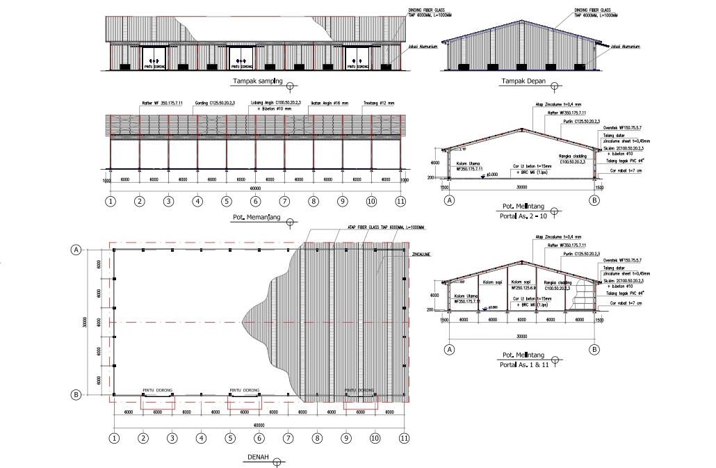  Gudang  Pabrik Sementara ARCHITECT SHARE