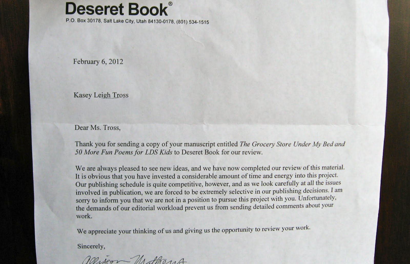 Letter for job rejection after interview uncategorized