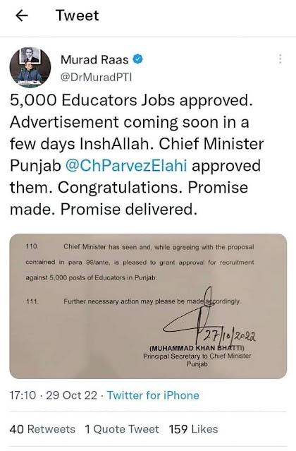 Educator Jobs in Punjab 2022 Advertisements