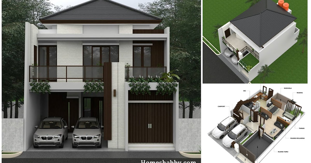 Desain Dan Denah Rumah Toko Desain Rumah Tropis Minimalis di Lahan