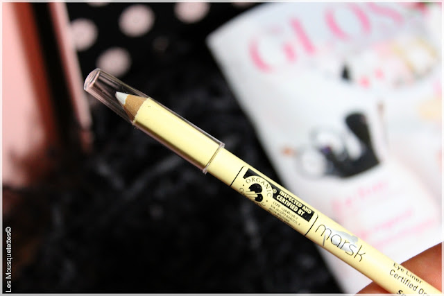 Glossybox janvier 2016 - L'Atelier du Bonheur - Crayon Eyeliner blanc Marsk - Les Mousquetettes©