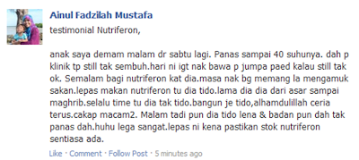 Testimony Nutriferon