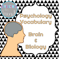 Brain and Biology Vocabulary