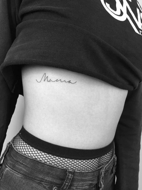 tatuaje dedicado a una madre