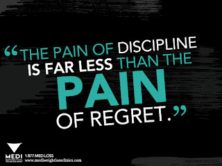 The Paint of Discipline is Far Less than the Pain of Regret