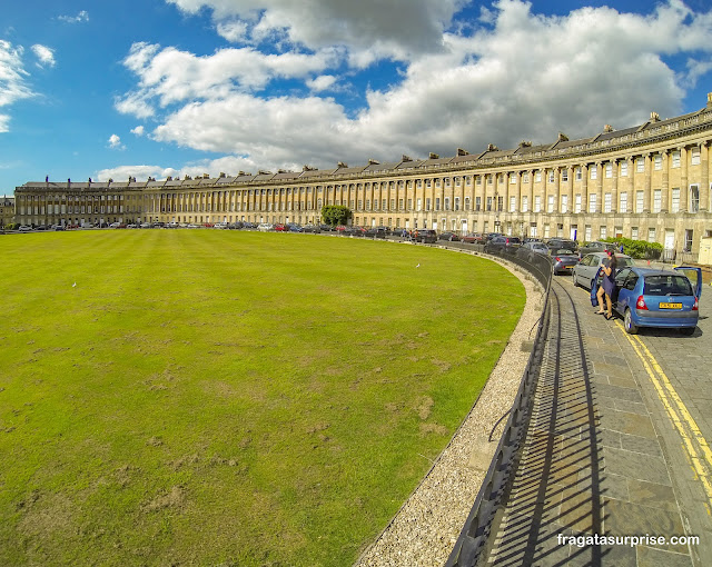 The Royal Crescent em Bath na Inglaterra