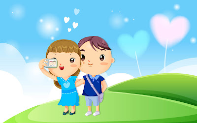 gambar kartun cinta, gambar kartun romantis