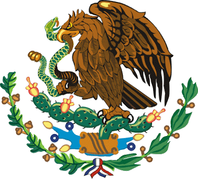 La bandera de México que representa a las culturas de mayor realce del 