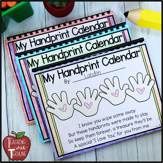 Handprint Calendars Parent Gift Idea