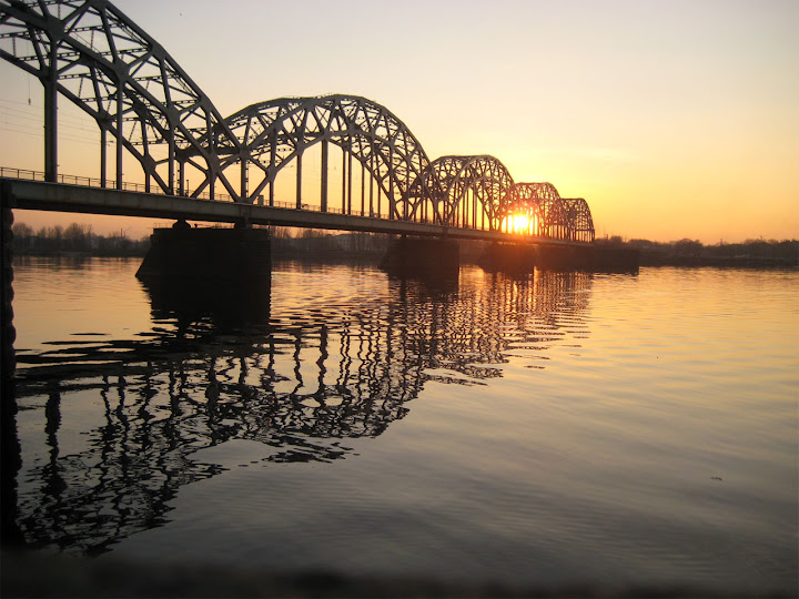 Iron Bridge in Riga