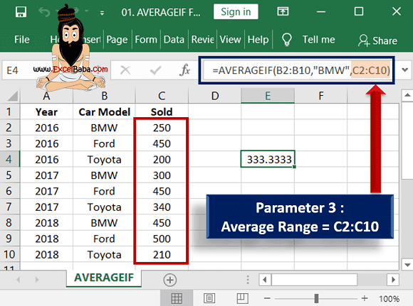 Average_Range in avarageif function