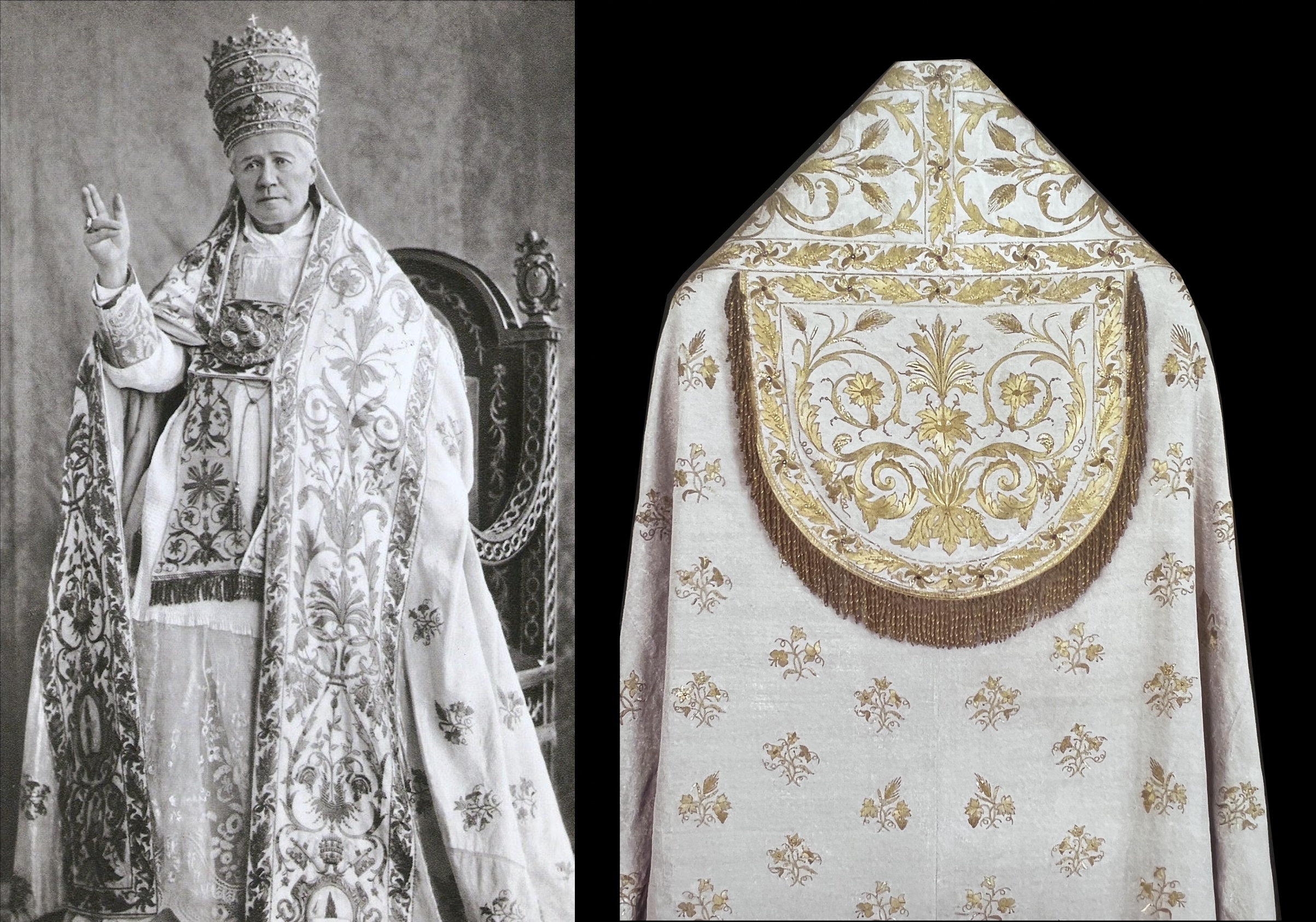Alle slags kant aborre A Closer Look at the Leonine Mantum Shown in This Famous Photographic  Portrait of Pope St. Pius X ~ Liturgical Arts Journal