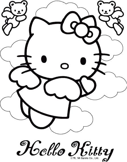 Printable Coloring Pages Hello Kitty. coloring pages for kids hello