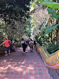 I walked to the top of the steps to see Dui Suthep, Thailand.