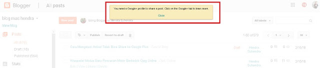 Cara Mengatasi Artikel Tidak Bisa Share ke Google Plus - Blog Mas Hendra
