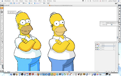 Drawing Homer Simpson In Illustrator