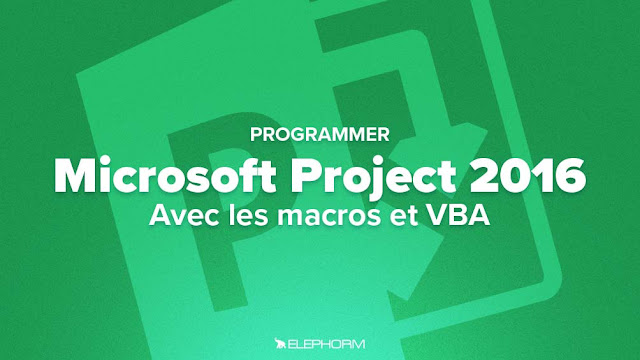 ELEPHORM PROGRAMMEZ MICROSOFT PROJECT 2016 AVEC LES MACROS ET VBA 2017 FR