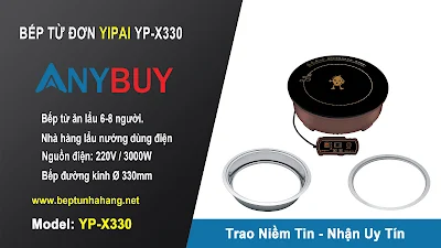 Bếp từ đơn lẩu nhà hàng loại tròn âm bàn YP X330