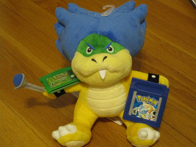 Ludwig Von Koopa plushie plush Pokémon Blue version Leaf Green LeafGreen cartridge Game Boy