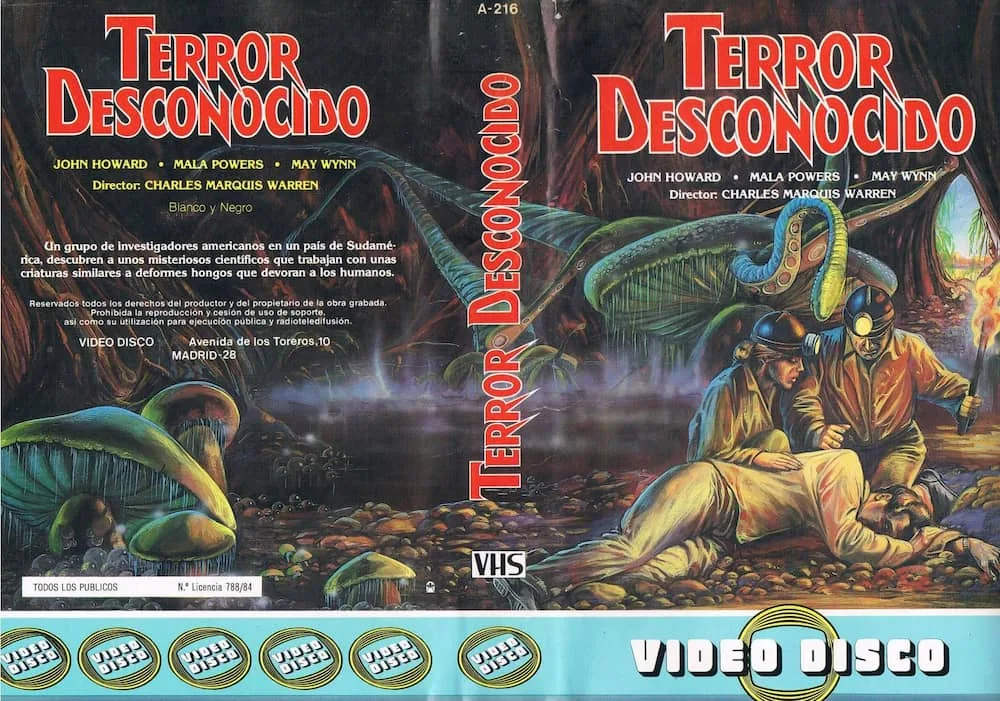 Terror Desconocido (1957), carátula VHS