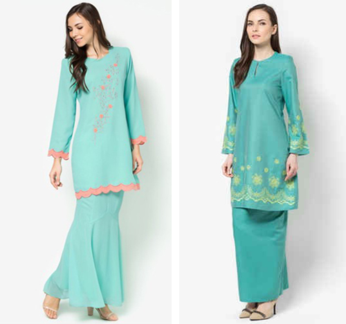 13+ Contoh Desain Gambar Model Baju Kurung Modern, Modis 2017