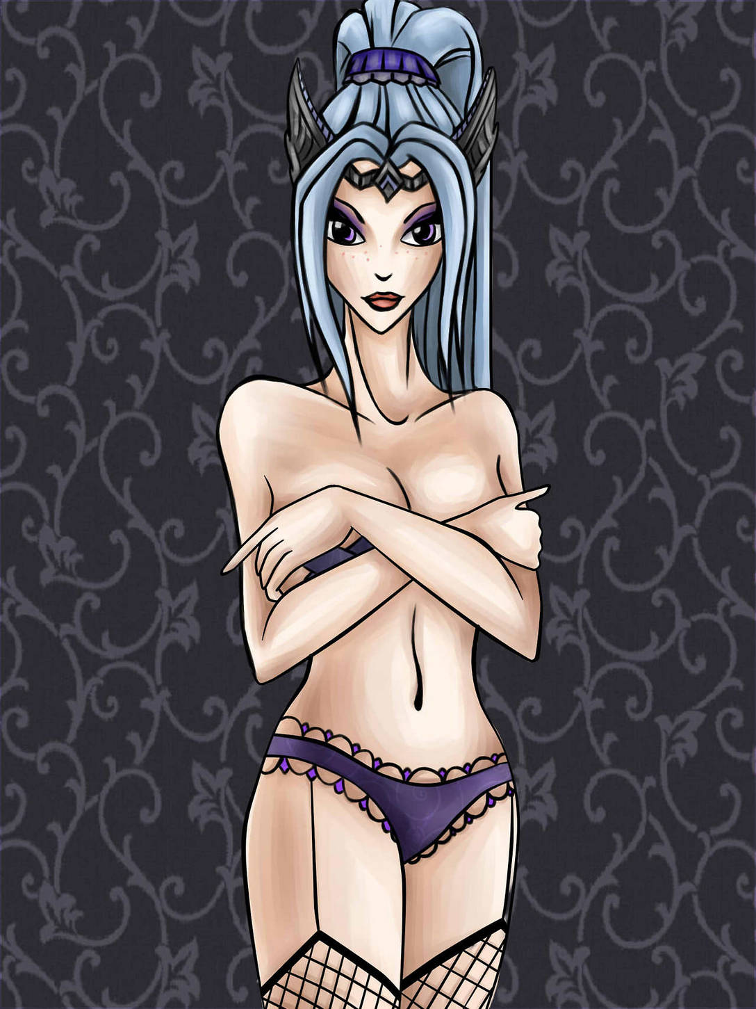 gambar hentai karakter DOTA 2 ,luna the moonrider. animasi bokep toket gede ,pamer memek,foto ngentot,nsfw art game porn nude 