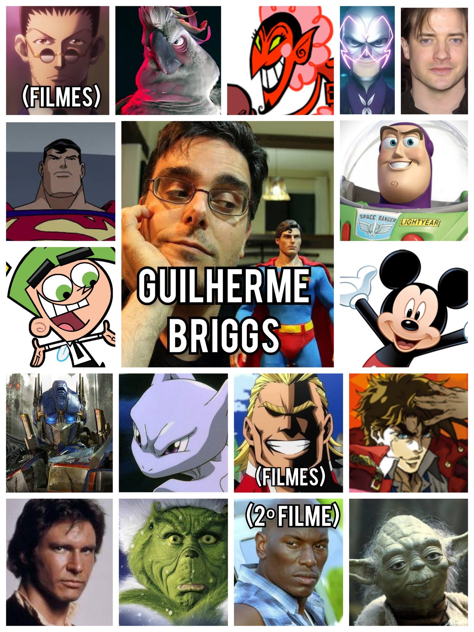 Dublador Guilherme Briggs Superman Mickey Optimus The Rock Prime Buzz Lightyear Venom Freakazoid Rei Julien Mundo da Dublagem Elenco de Dublagem