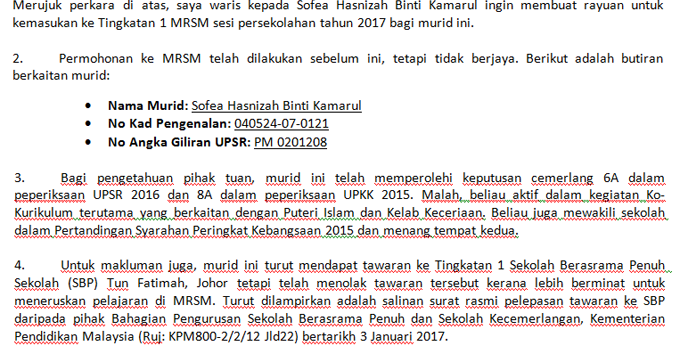 Contoh Surat Rasmi Rayuan Permohonan Ke Ipta - Kontrak Kerja