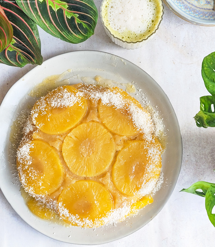 veganer Ananaskuchen | Pineapple upside down cake