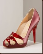 Christian Louboutin red cutout pump