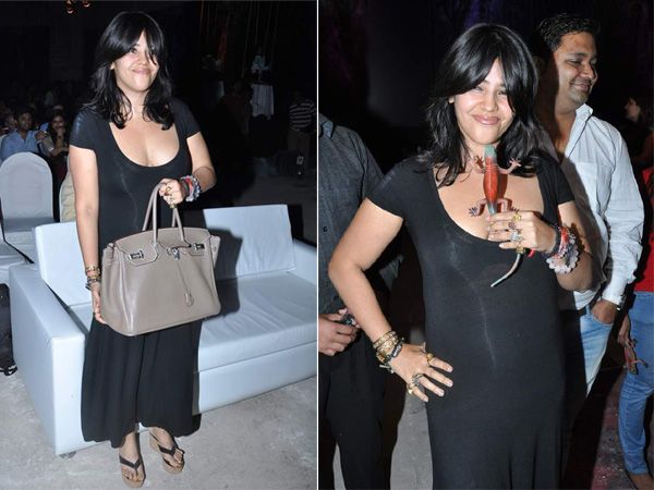 Ekta Kapoor cleavage  show