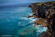 Despite the strong winds it is very warm. Walking along the cliffs in the . (southpoint blog )