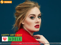 adele beautiful hbd wallpaper download, birthday wishes