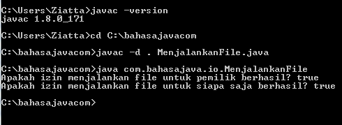 mengatur akses file pada Java