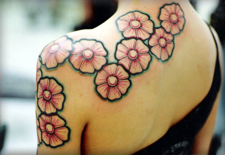 Hawaiian Flower Tattoos