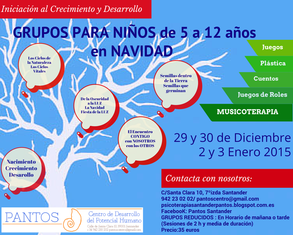 Pantos, Centro de Desarrollo del Potencial Humano. Psicoterapia y Psicologia dinámica Santander ...