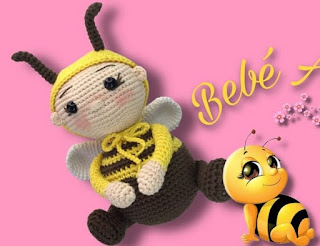 PATRON GRATIS BEBE ABEJA AMIGURUMI 58267