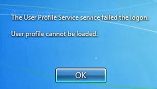Pesan Error "User Profile Cannot Be Loaded" pada Windows 7