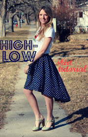 DIY High-low skirt sewing