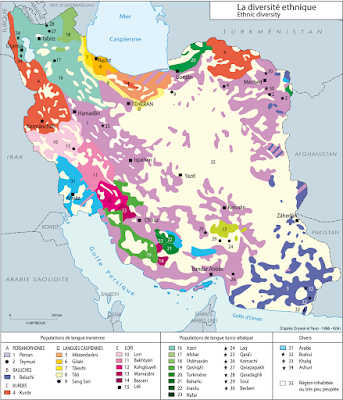 Ethnic diversity in Iran (1986)