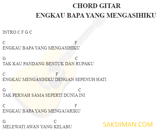 Chord Lagu Toraja
