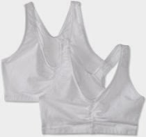 <br />Hanes Women's 2 Pack Cotton Pullover Low Impact Bra(Colors may vary)