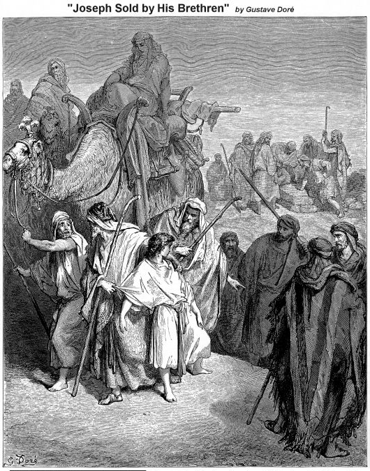 Joseph sold by his brethren - Gustave Dore