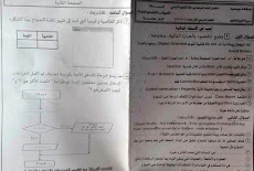 ورقة امتحان الكمبيوتر  الرسمية للصف الثالث الاعدادي الترم الاول 2017 محافظة بورسعيد