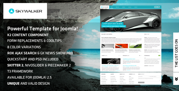 Skywalker - Powerful Template for Joomla! - Joomla CMS Themes