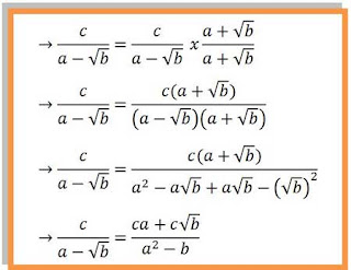 Cara Merasionalkan Penyebut Pecahan Bentuk Akar